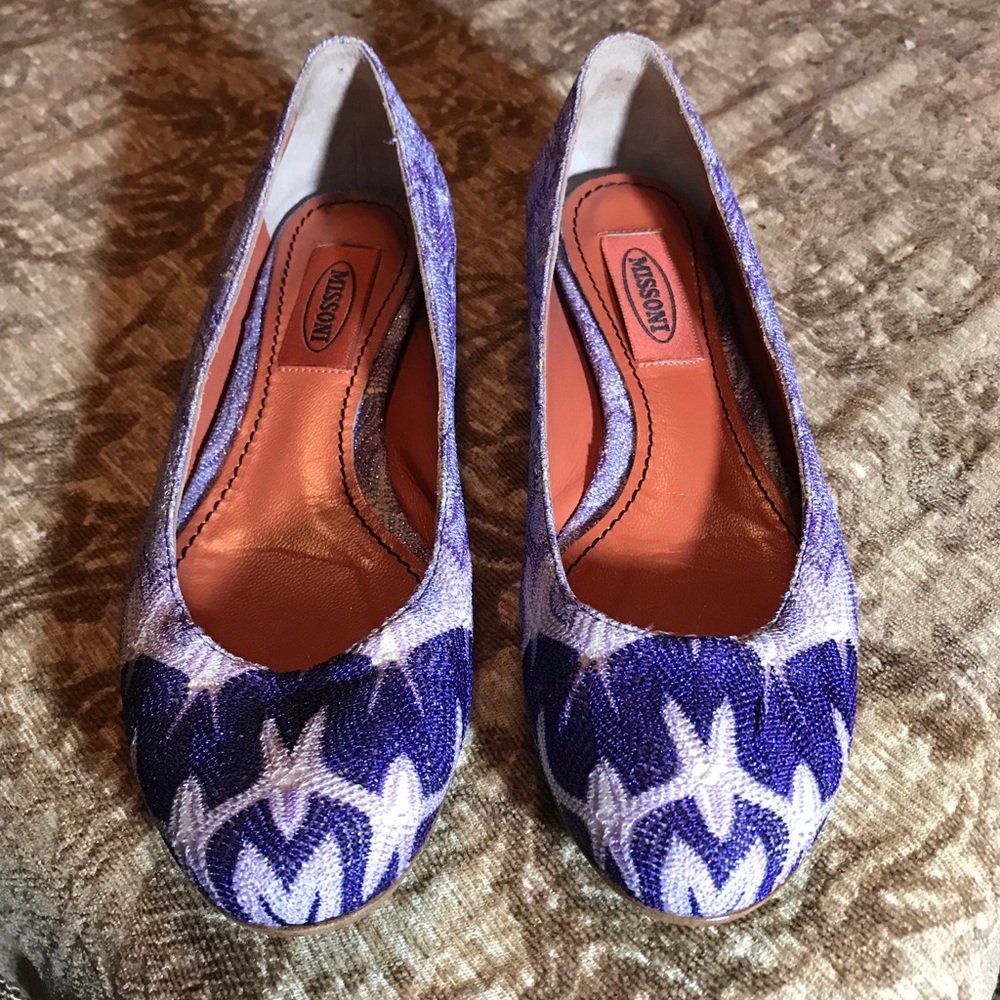 MISSONI  BALLERINA CRYSTAL FLAT ITALIAN GORGEOUS.